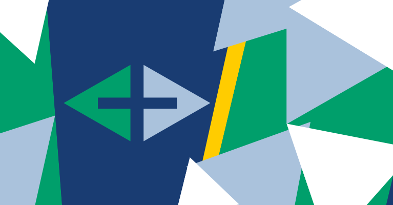 Geometric design in colours similar to UCDs colours